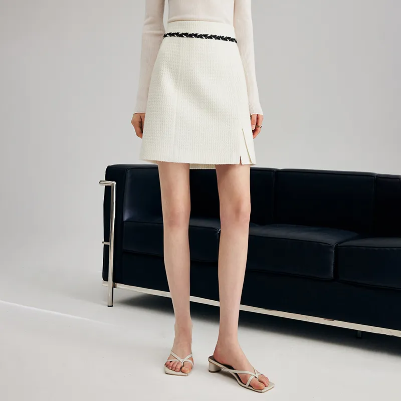 Famanxuan Casual Short Skirts Women's Manshan White Tea-5