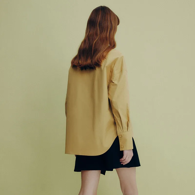 Famanxuan Shirt Women's Maple Yellow-2