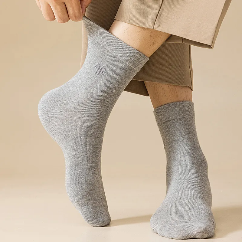 H YXIANG Mid Calf Socks Men's 6 Pack-2
