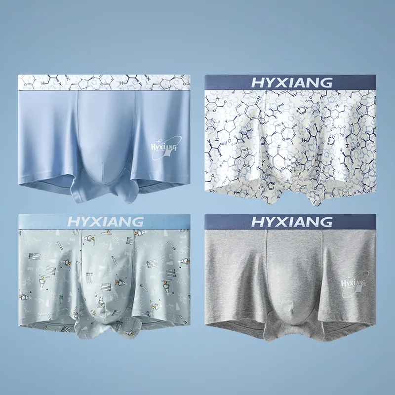 H YXIANG Underpants Men's 4 Pack-6