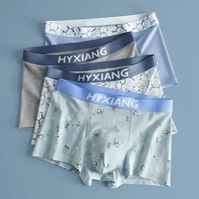 H YXIANG Underpants Men's 4 Pack-7