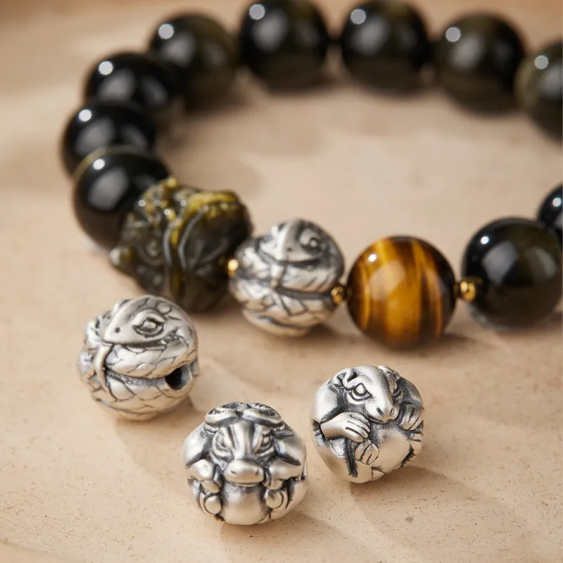 Moonstone Edge Obsidian Bracelets Unisex-10