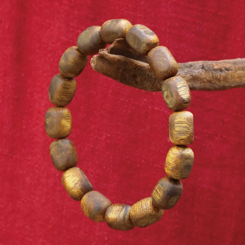Moonstone Edge Agarwood Bracelets Unisex-1