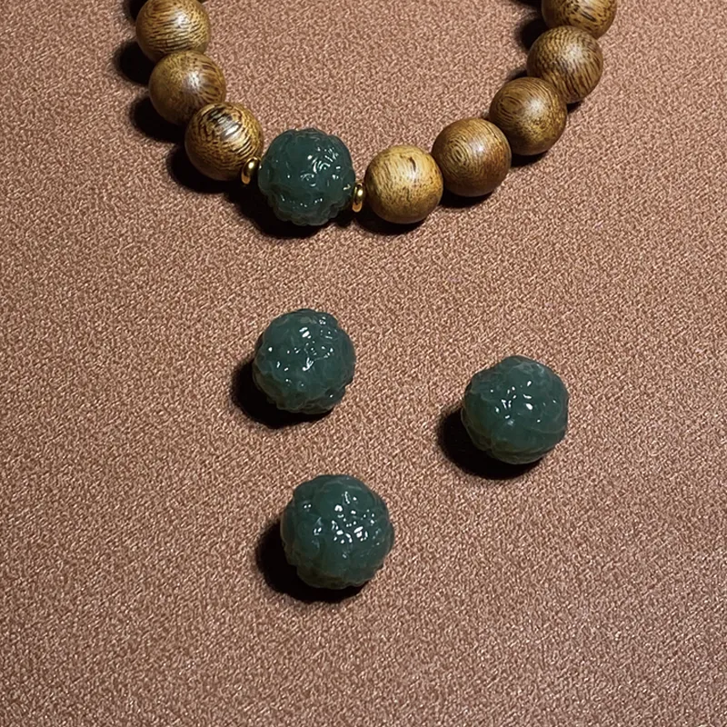 Moonstone Edge Agarwood Bracelets Unisex-1