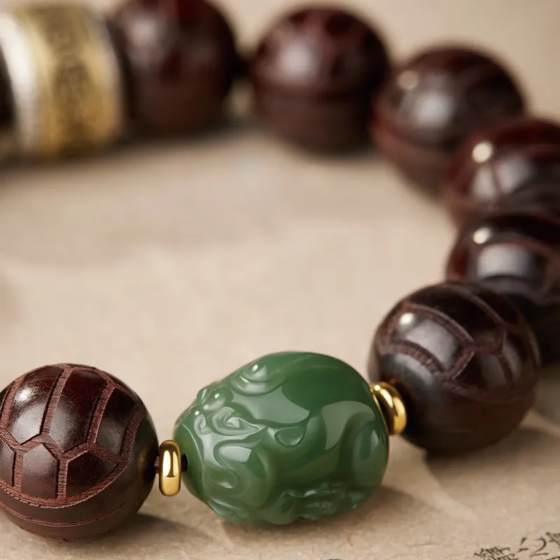 Moonstone Edge Pterocarpus Bracelets Men's-3