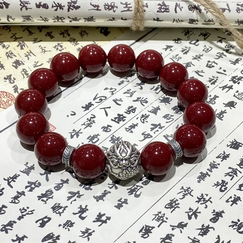 Moonstone Edge Cinnabar Bracelets Men's-3