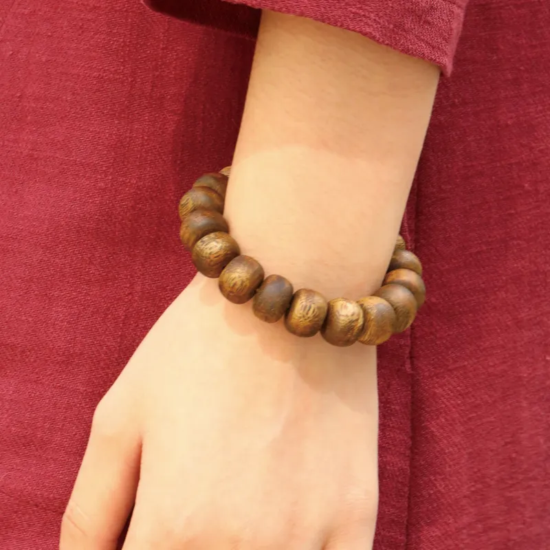 Moonstone Edge Agarwood Bracelets Unisex-1