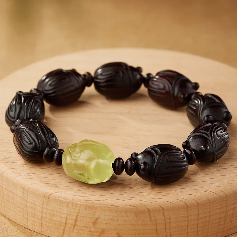 Moonstone Edge Pterocarpus Bracelets Men's-5