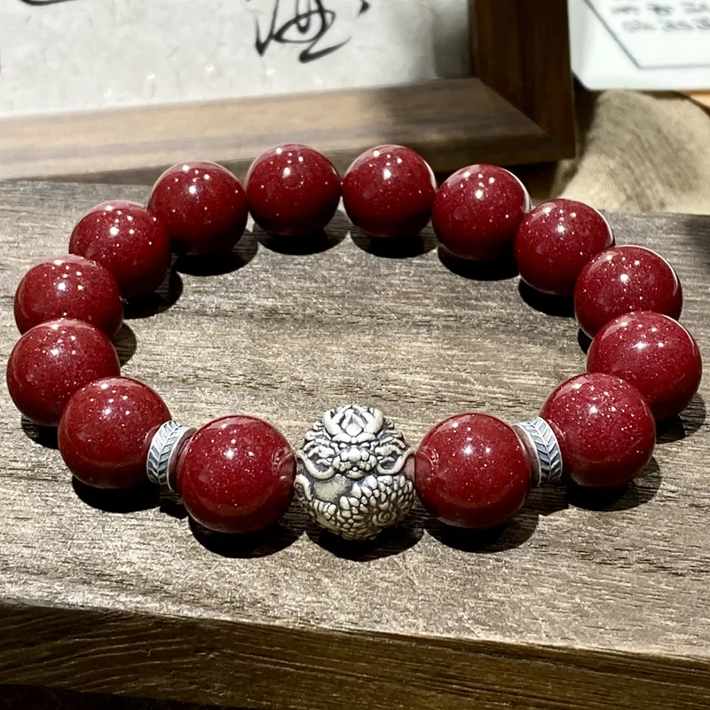 Moonstone Edge Cinnabar Bracelets Men's-4