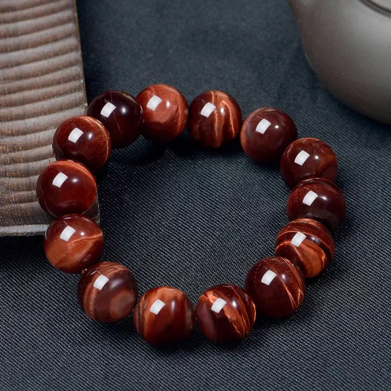 Moonstone Edge Tiger's Eye Stone Bracelets Unisex-3