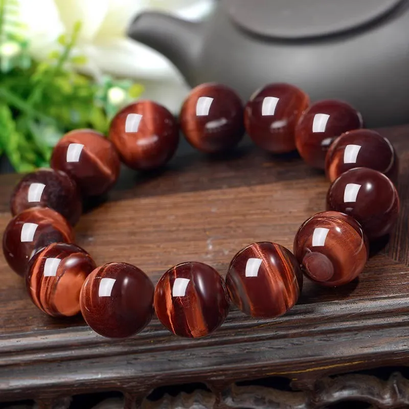 Moonstone Edge Tiger's Eye Stone Bracelets Unisex-2