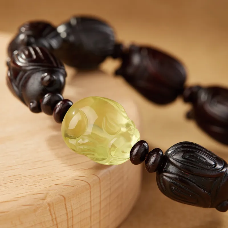 Moonstone Edge Pterocarpus Bracelets Men's-4