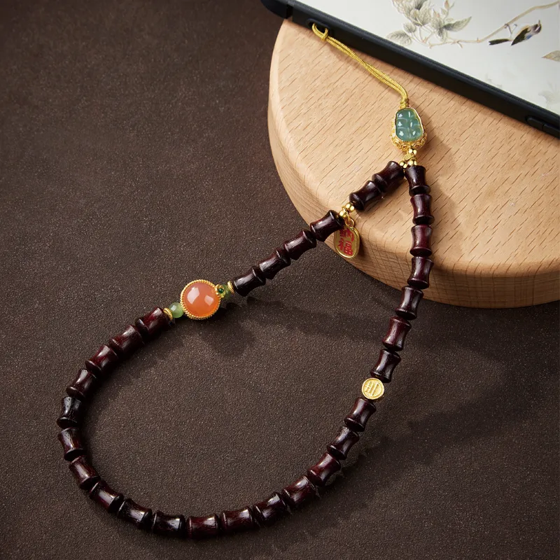 Moonstone Edge Pterocarpus Pendants Unisex-4