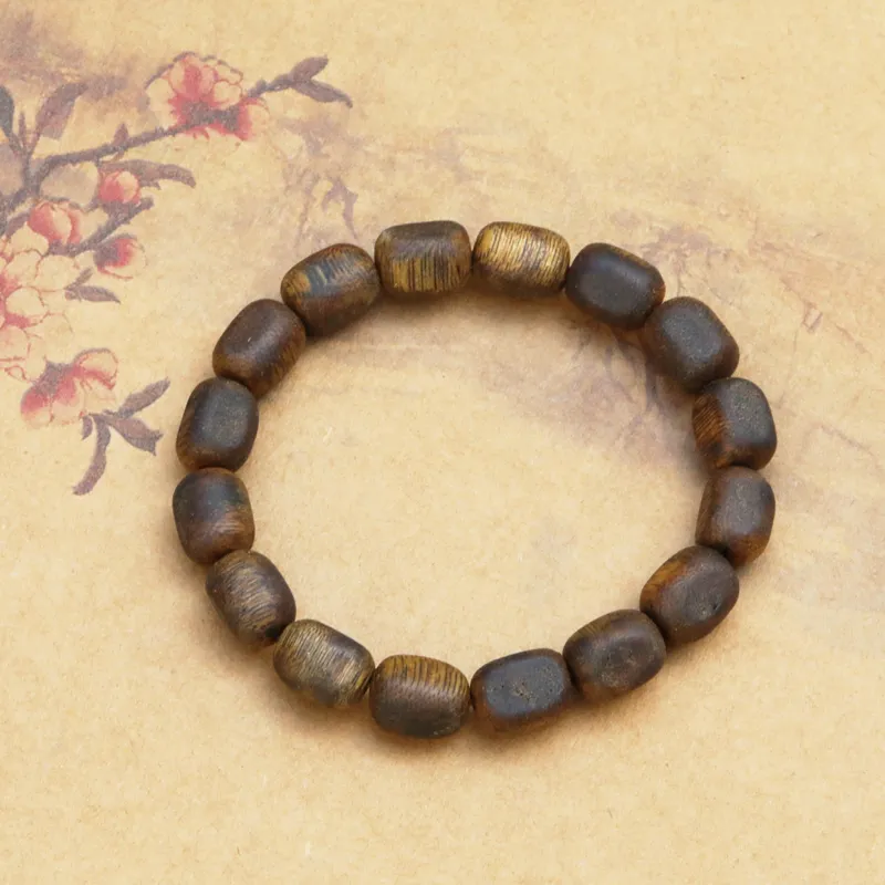 Moonstone Edge Agarwood Bracelets Unisex-3