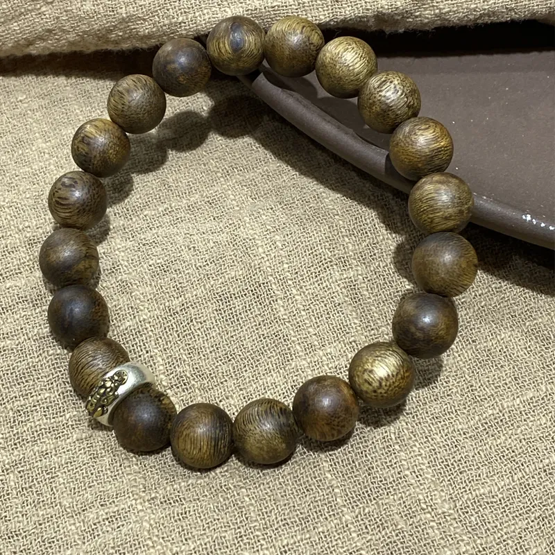 Moonstone Edge Agarwood Bracelets Unisex-7