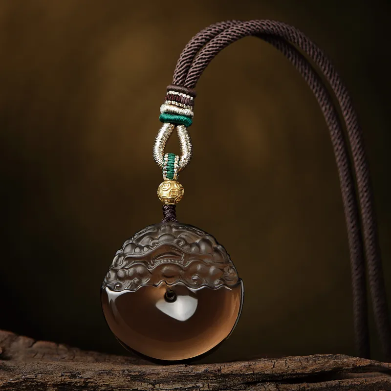 Moonstone Edge Obsidian Necklaces Unisex-3