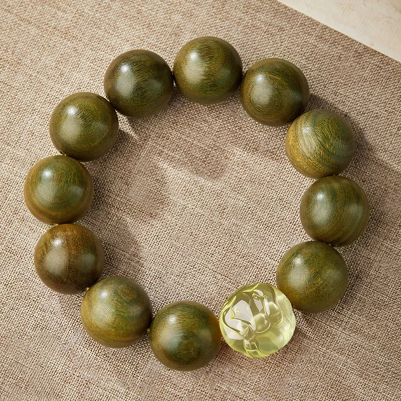 Moonstone Edge Green Sandalwood Bracelets Men's-1