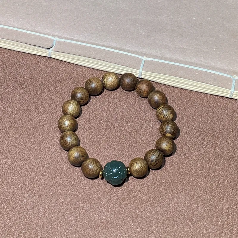 Moonstone Edge Agarwood Bracelets Unisex-2