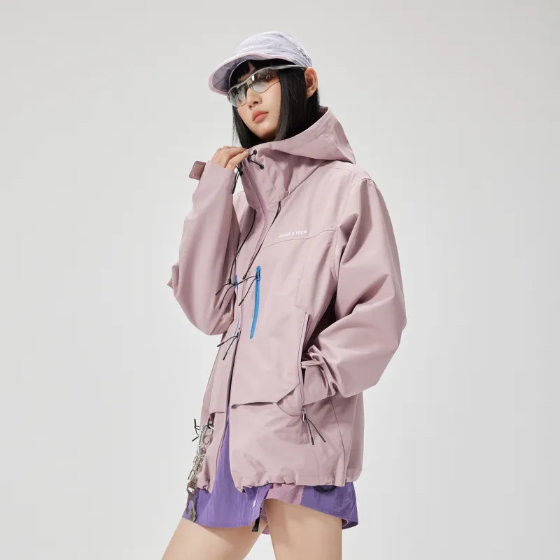 GUUKA TECH Trench Coat Women's Dark Pink-7