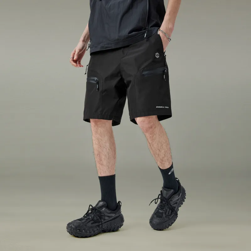 GUUKA TECH Casual Shorts Men's Black-4