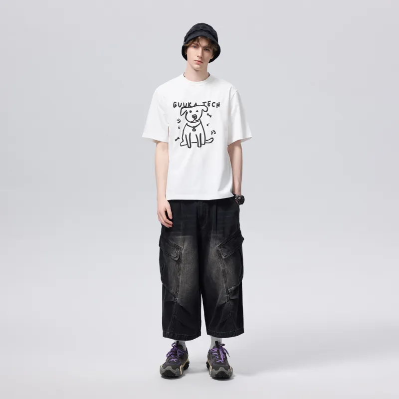 GUUKA TECH T Shirts Men White-4