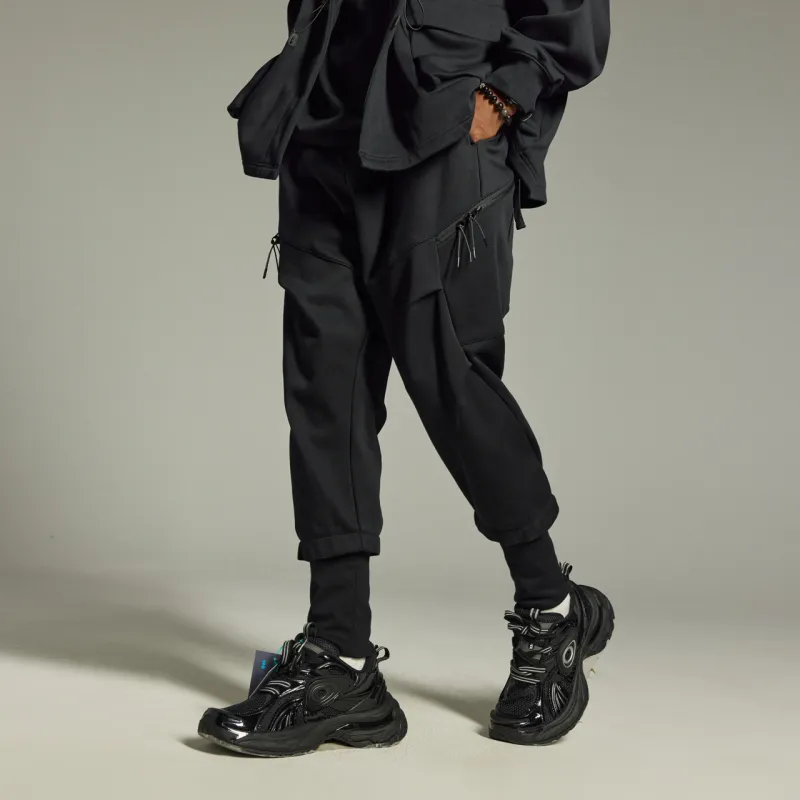 GUUKA TECH Casual Pants Unisex Black-5