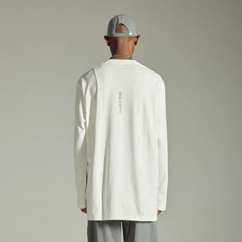GUUKA TECH T Shirts Men White-2
