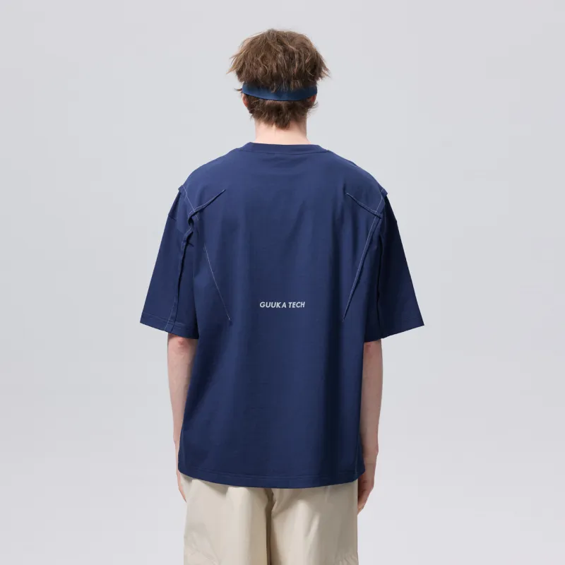 GUUKA TECH T Shirt Men's Dark Blue-3