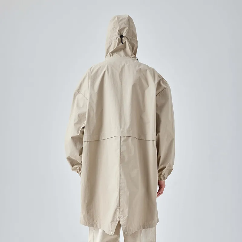 GUUKA TECH Trench Coat Men's Light Khaki-1