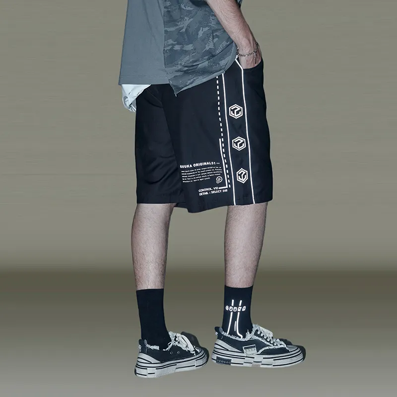 GUUKA TECH Casual Shorts Men's Black-3