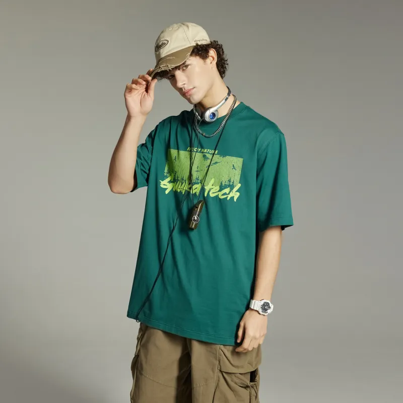 GUUKA TECH T Shirt Unisex Dark Green-5