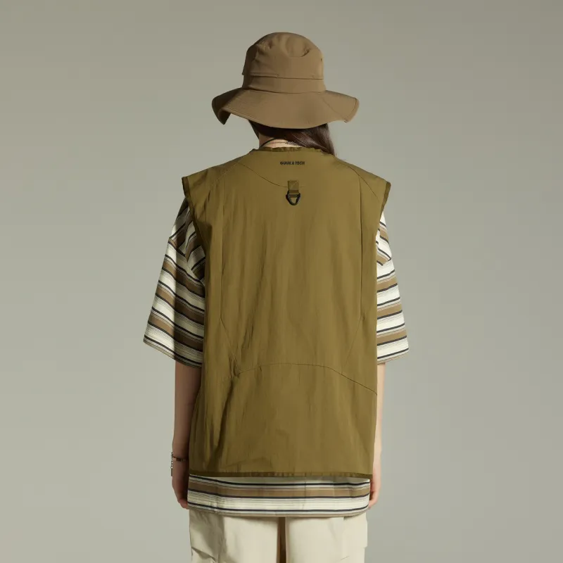 GUUKA TECH Vests Unisex Khaki-3