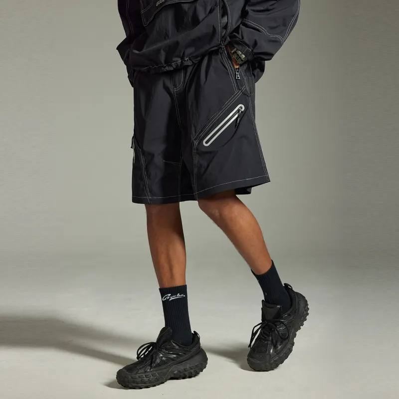GUUKA TECH Casual Shorts Men's Black-3