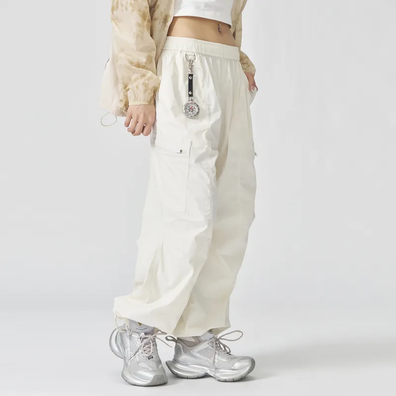 GUUKA TECH Casual Pants Unisex Ecru-6