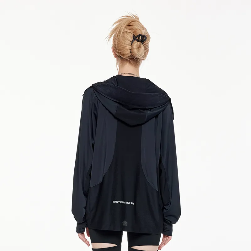GUUKA TECH Trench Coat Unisex Black-2