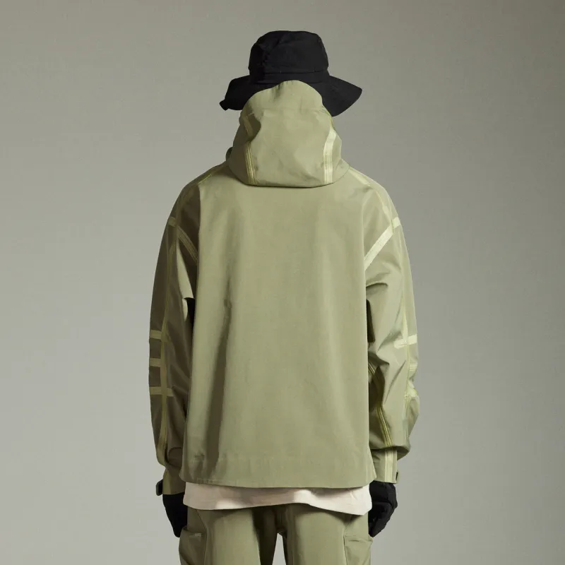 GUUKA TECH Trench Coat Unisex Light Army Green-2