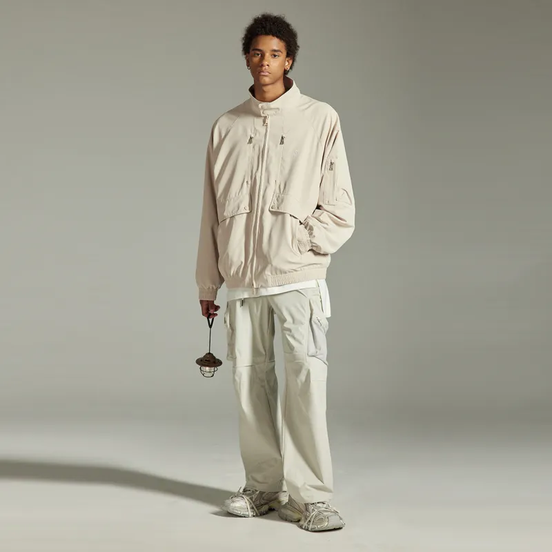 GUUKA TECH Casual Pants Unisex Light Apricot-4
