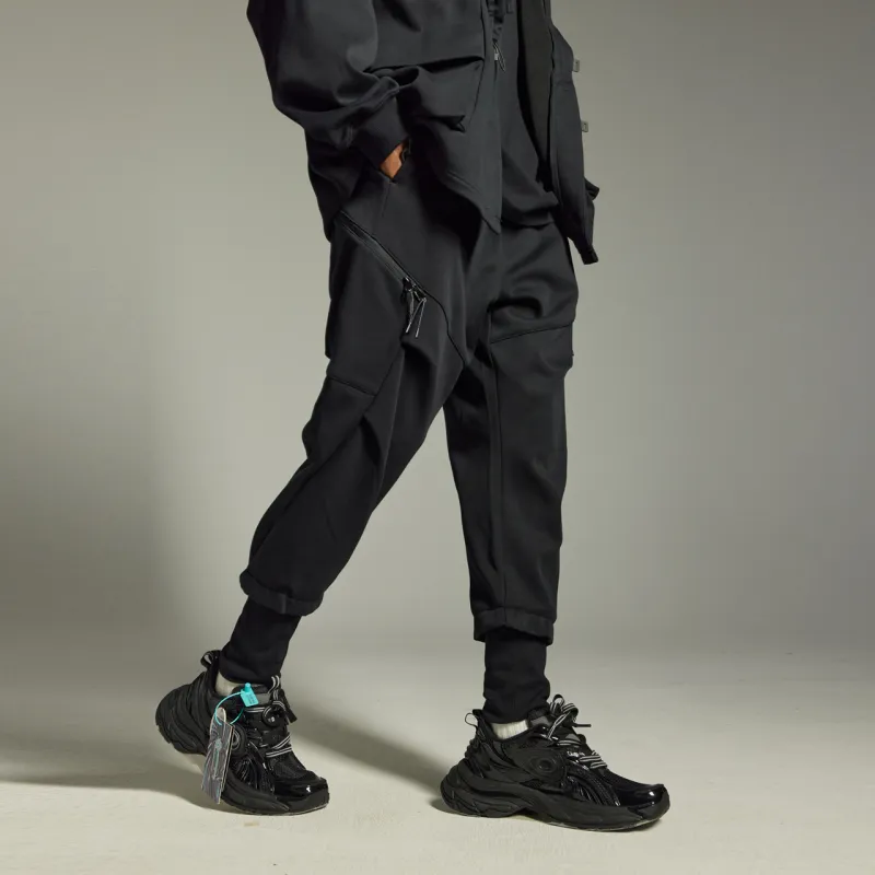 GUUKA TECH Casual Pants Unisex Black-2
