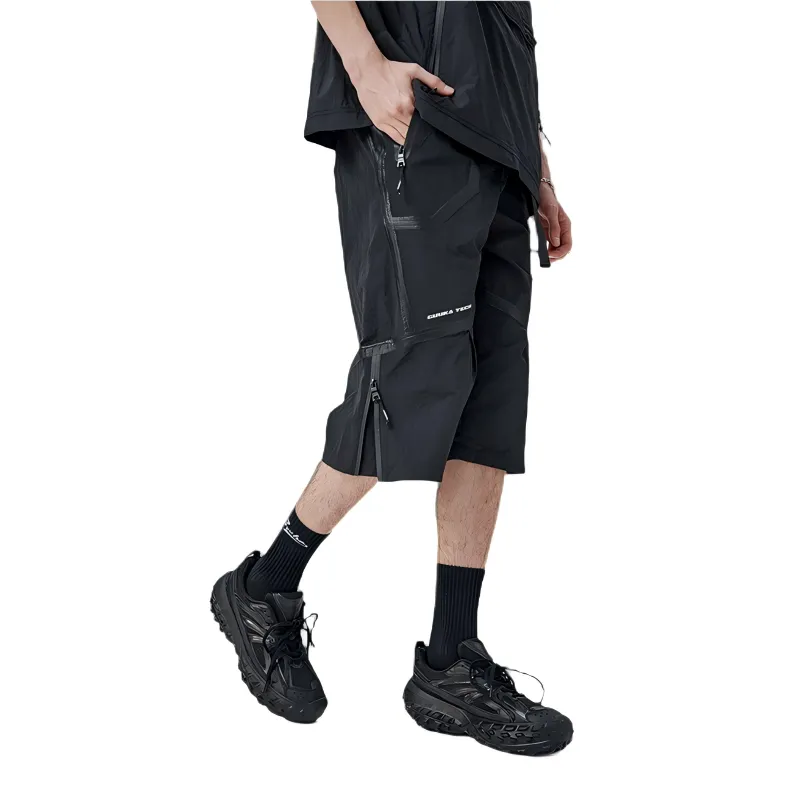GUUKA TECH Casual Shorts Men's Black-5