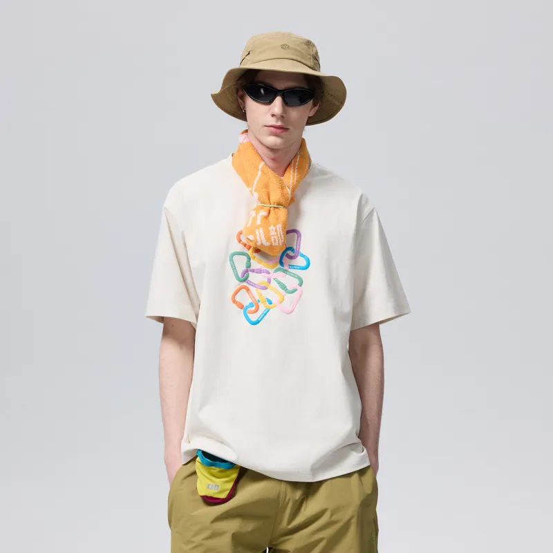 GUUKA TECH T Shirt Men's Light Apricot-5