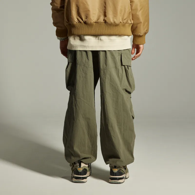 GUUKA TECH Casual Pants Unisex Light Brown-3