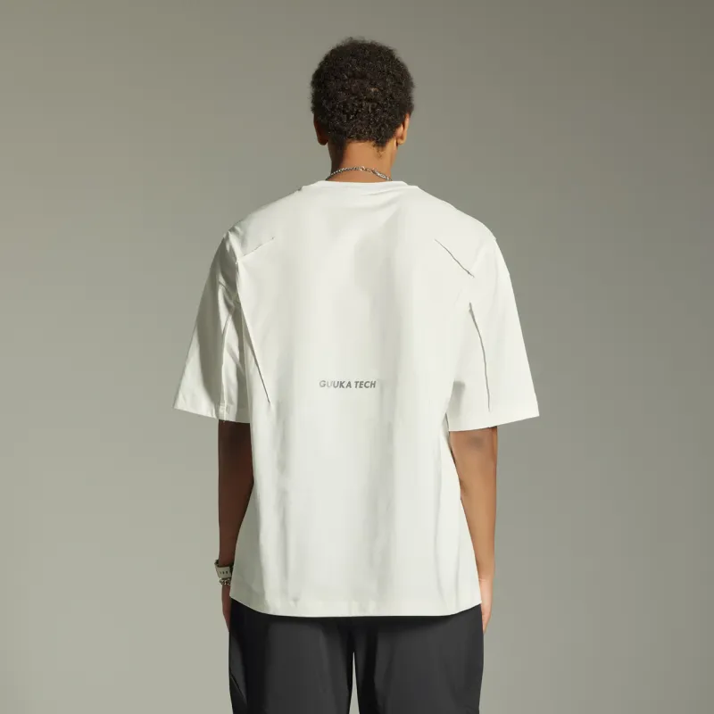 GUUKA TECH T Shirt Unisex White-2