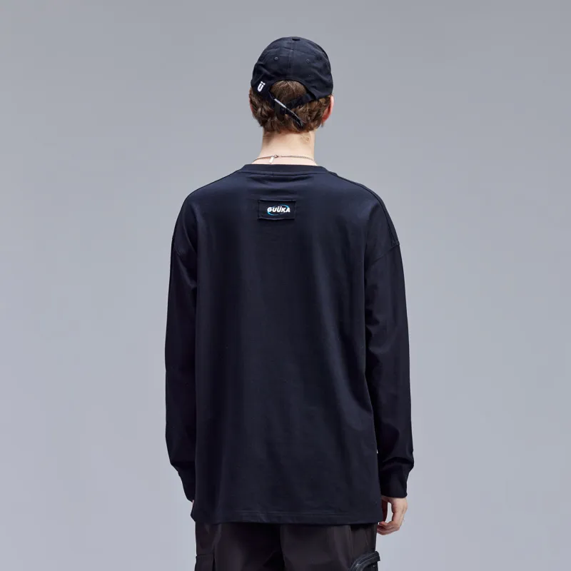 GUUKA TECH T Shirts Men Black-2