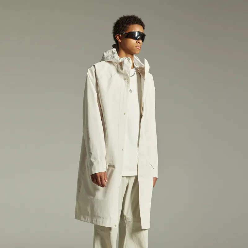 GUUKA TECH Trench Coat Unisex Light Apricot-6