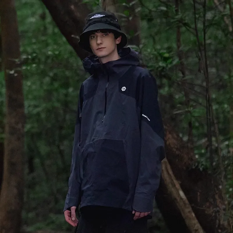 GUUKA TECH Trench Coat Unisex Dark Gray-3