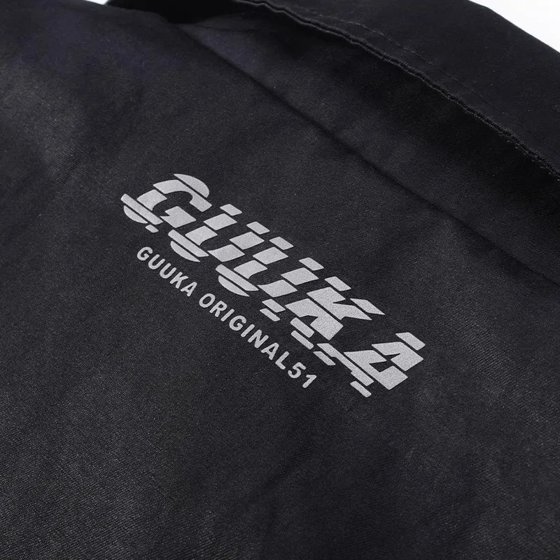 GUUKA TECH Trench Coats Unisex Black-4