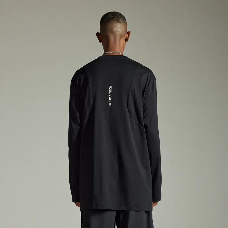 GUUKA TECH T Shirts Men Black-2