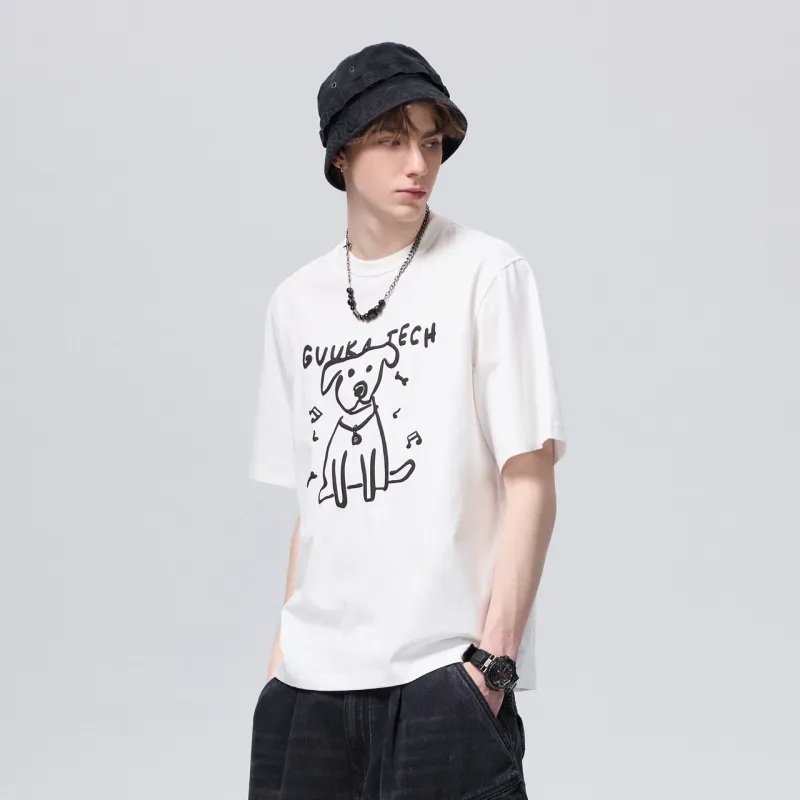 GUUKA TECH T Shirts Men White-7