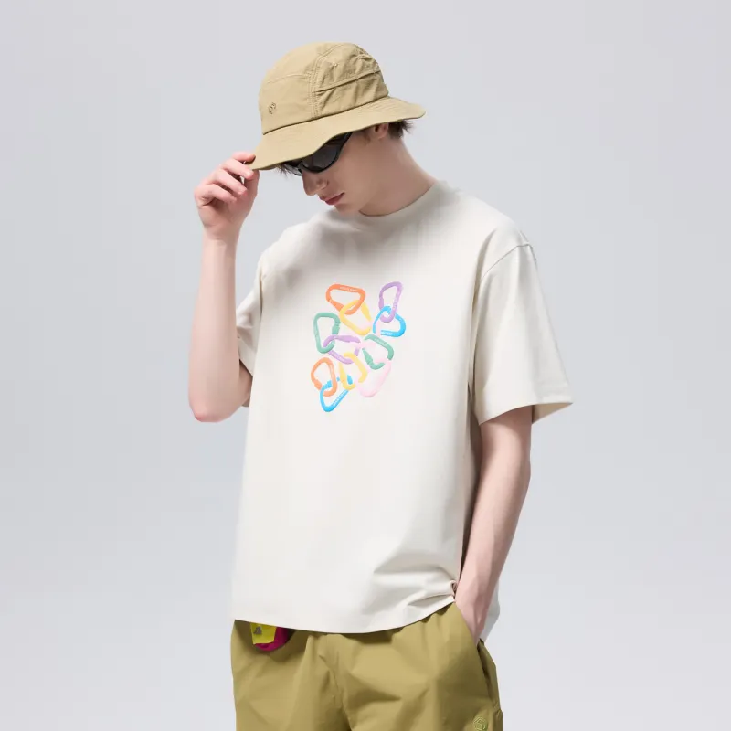 GUUKA TECH T Shirt Men's Light Apricot-7