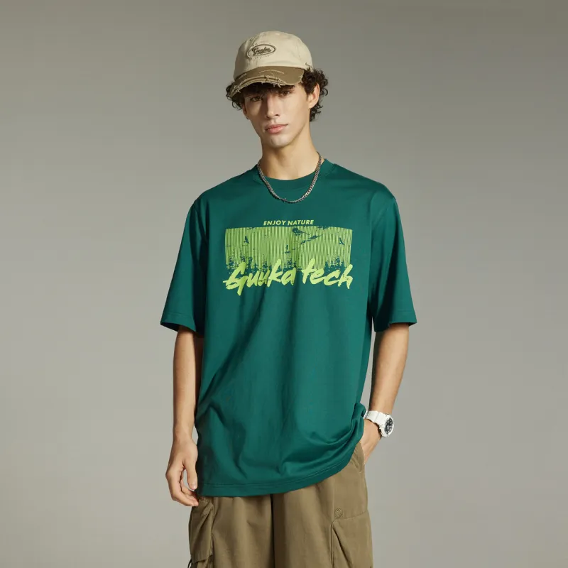GUUKA TECH T Shirt Unisex Dark Green-2
